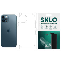 Защитная гидрогелевая пленка SKLO (тыл+грани) для Apple iPhone 12 (6.1")