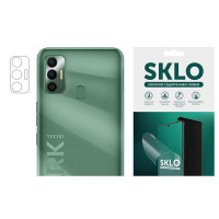 Защитная гидрогелевая пленка SKLO (на камеру) 4шт. для TECNO Spark 20C / Spark Go 2024