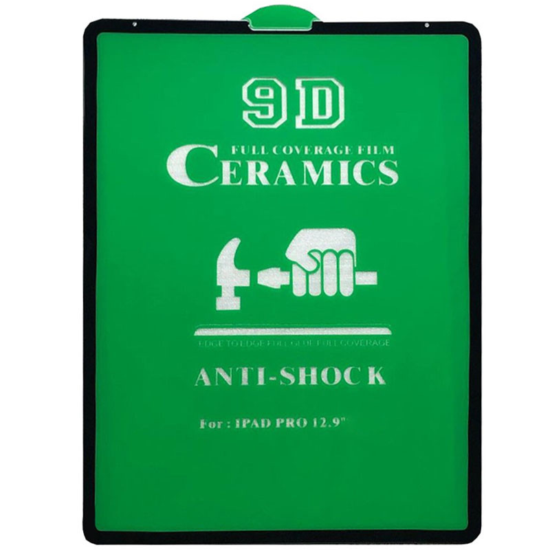 

Захисна плівка Ceramics 9D (в упак.) для Apple iPad Pro 12.9" (2020) (Чорний)