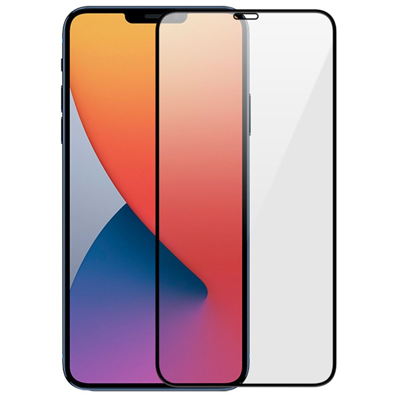 

Захисне кольорове 3D скло Mocoson (full glue) для Apple iPhone 12 (Чорний)