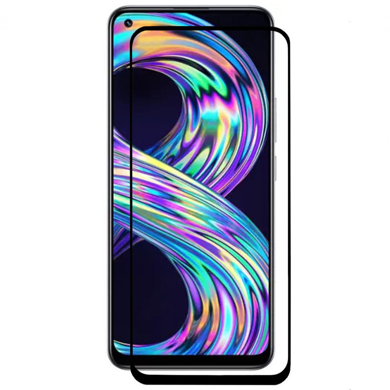 

Захисне скло 2.5D CP+ (full glue) для Realme 8 (Чорний)