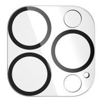 Защитное стекло на камеру Full Block (в упак.) для Apple iPhone 15 Pro (6.1") / 15 Pro Max (6.7")