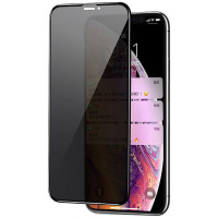Защитное стекло Privacy 5D (full glue) (тех.пак) для Apple iPhone 12 Pro / 12 (6.1")