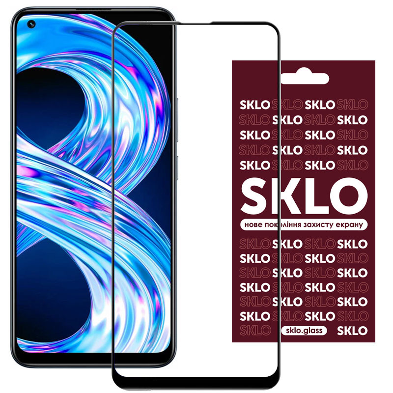 

Защитное стекло SKLO 3D (full glue) для Realme 8 / 8 Pro Черный (205163)