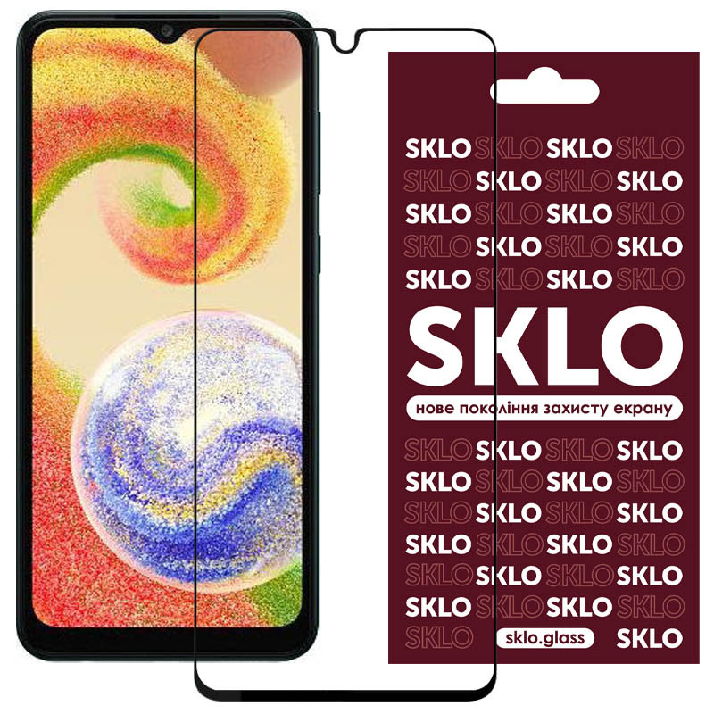 

Защитное стекло SKLO 3D (full glue) для Samsung Galaxy A04s Черный (224550)