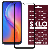 Защитное стекло SKLO 3D (full glue) для TECNO Spark 6 Go