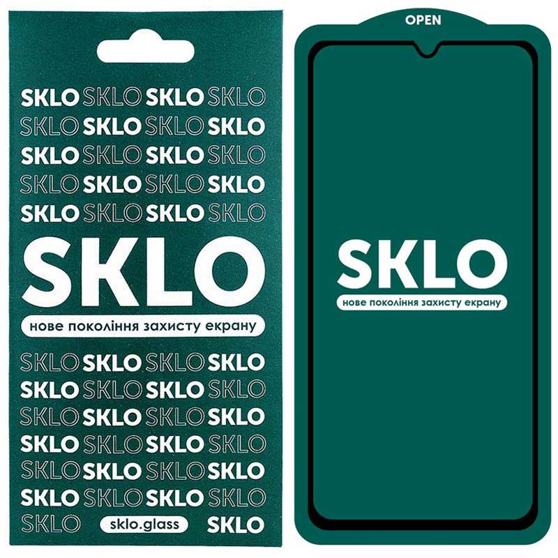 

#Защитное стекло SKLO 5D (full glue) для Samsung Galaxy A22 4G / M32 Черный (182577)