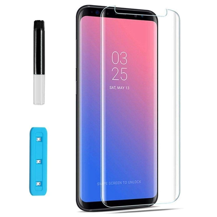 

Захисне 3D скло Nano Optics з УФ лампою для Samsung Galaxy S9 (Прозорий)
