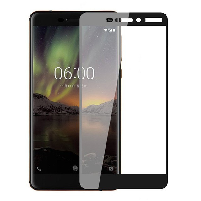 

Защитное цветное стекло Mocolo (full glue) на весь экран для Nokia 6.1 Черный (92164)