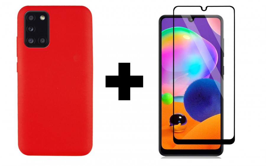 

Защитное стекло 2.5D CP+ (full glue) для Samsung Galaxy A31 + Чехол Silicone Cover Full without Logo (A) для Samsung Galaxy A31 (144229)