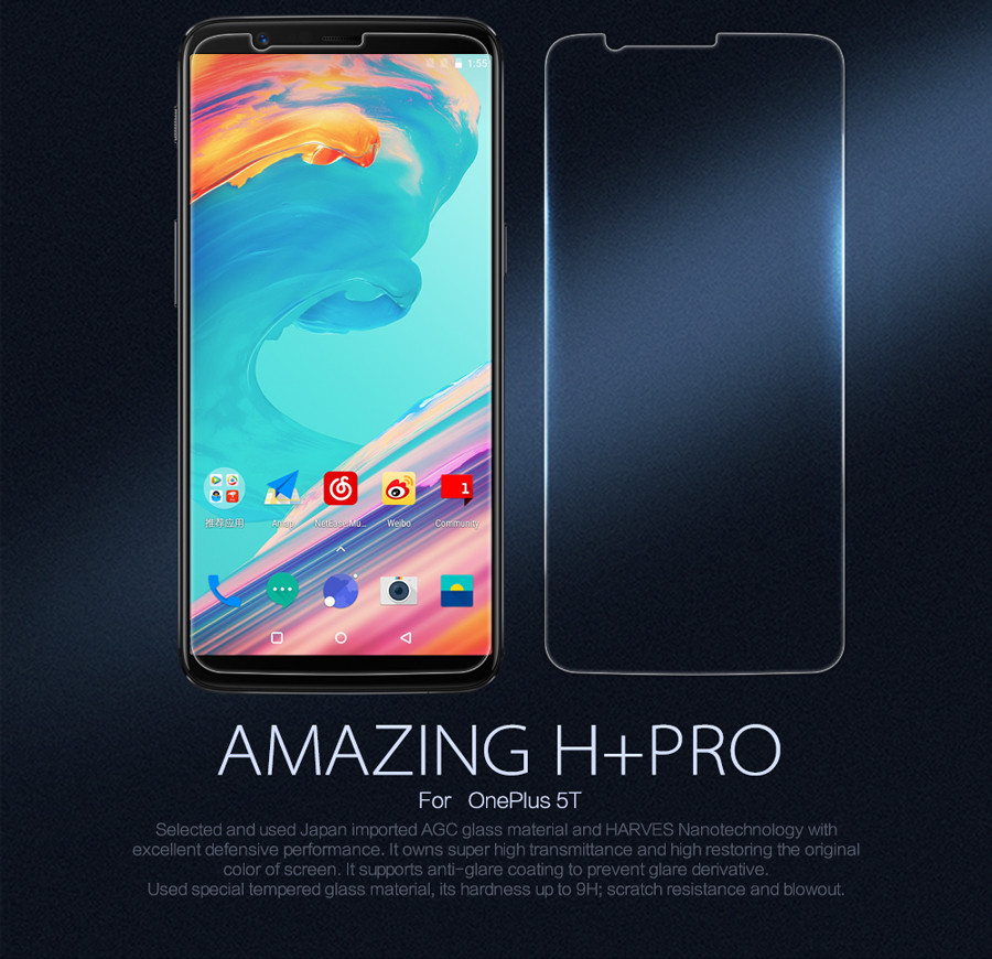 

Защитное стекло Nillkin (H+ PRO) для OnePlus 5T Прозрачный (71884)