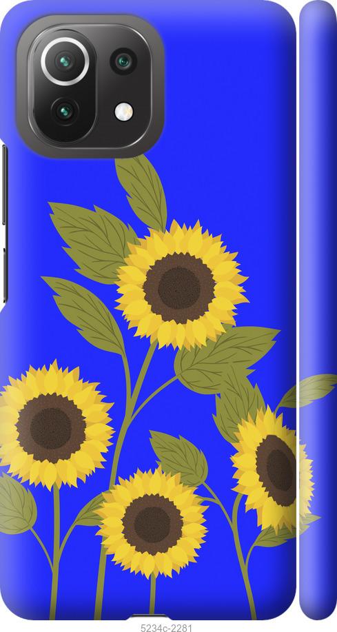 

Чохол на Xiaomi Mi 11 Lite Подсолнухи v2