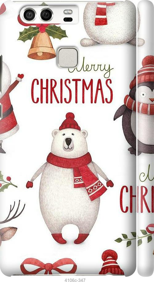 

Чехол на Huawei P9 Merry Christmas