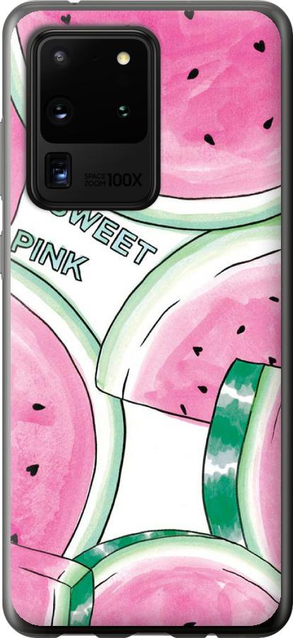 

Чехол на Samsung Galaxy S20 Ultra Розовый арбузик