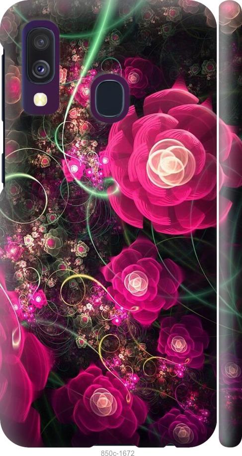 Чехол на Samsung Galaxy A40 2019 A405F Абстрактные цветы 3