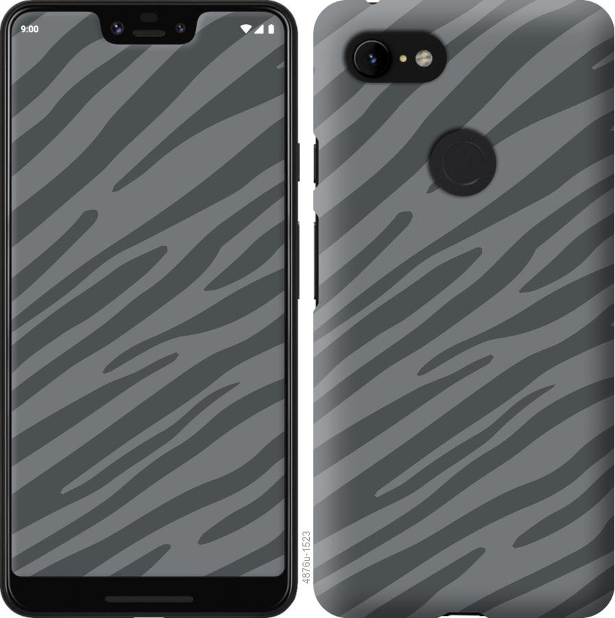 

Чехол на Google Pixel 3 XL Серая зебра