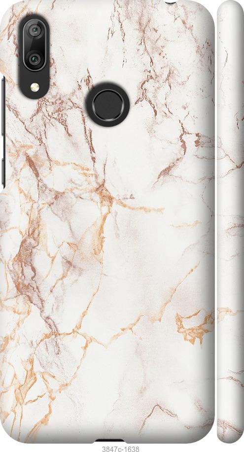 

Чехол на Huawei Y7 2019 Белый мрамор