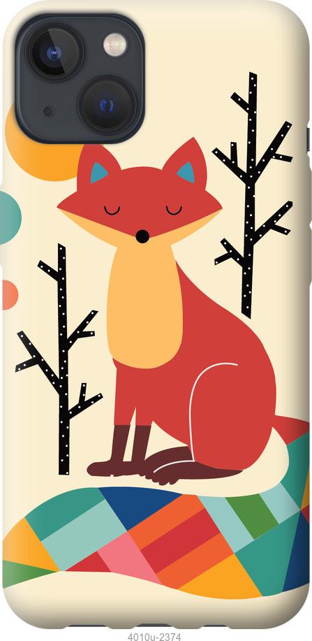 

Чехол на iPhone 13 Rainbow fox